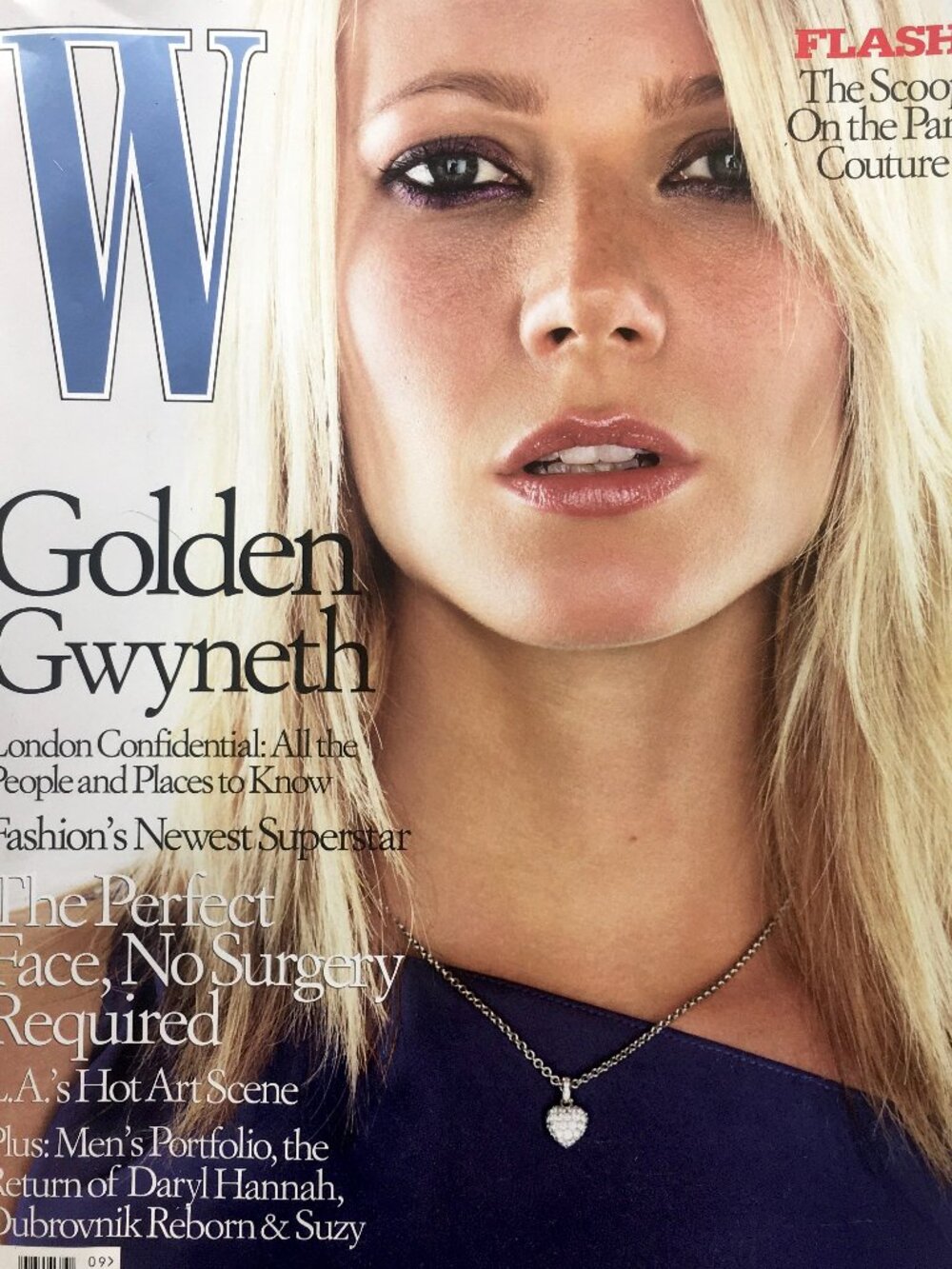 W magazine large format September 2001 gwyneth Paltrow cover fall fashion